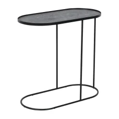 Table à plateau Oblong en métal et bois - L 69 cm
