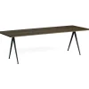 Table Pyramid 02 Base noire u0026 plateau chêne fumé