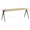 Table Pyramid 01 Base noire u0026 Plateau chêne mat lacqué