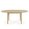 Table à rallonge Bok en chêne - L 129/179 cm