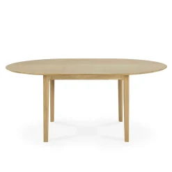 Table à rallonge Bok en chêne - L 129/179 cm