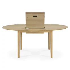 Table à rallonge Bok en chêne - L 129/179 cm