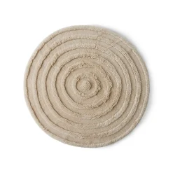 Tapis rond - Crème