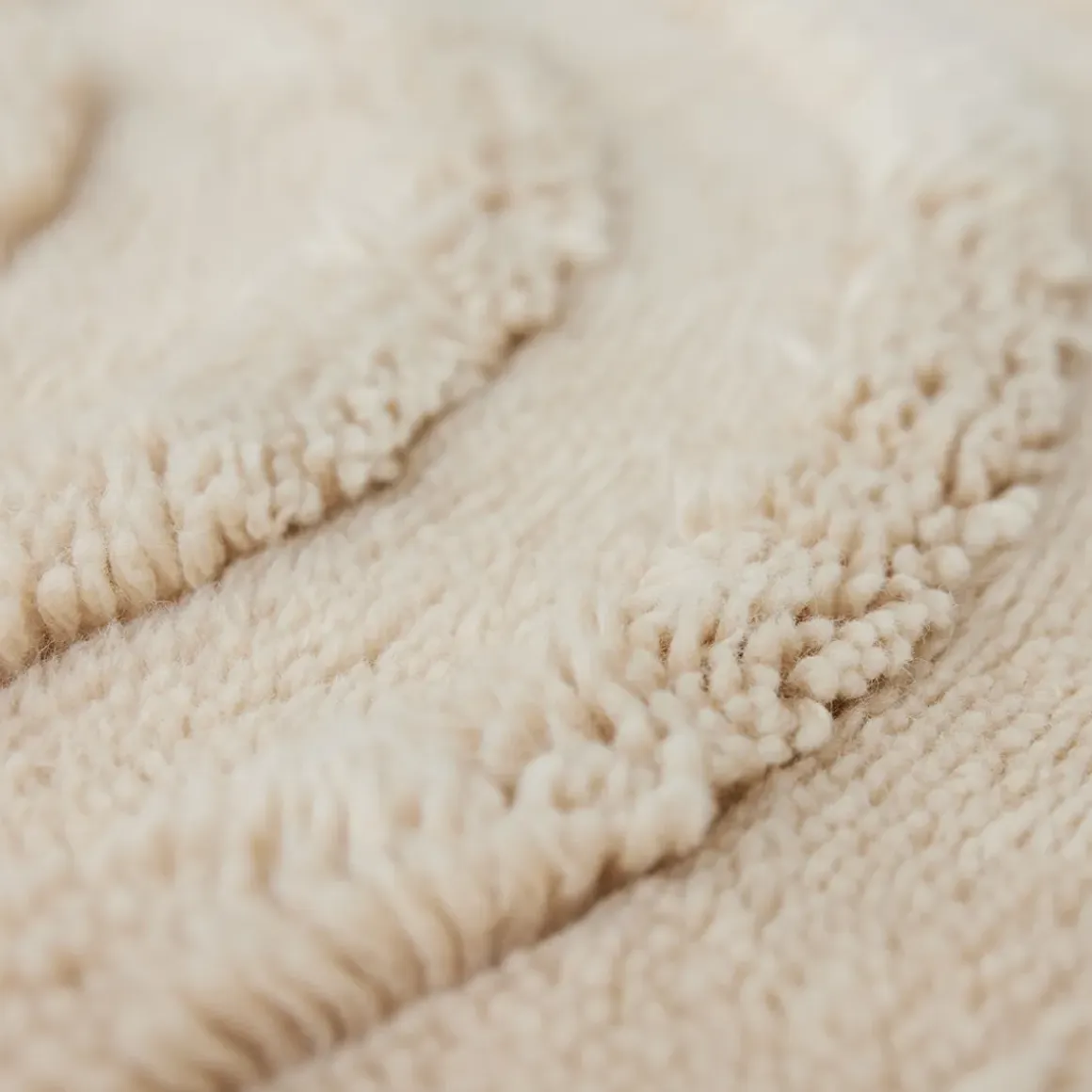 Tapis rond - Crème