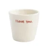 Tasse à expresso I Love You - Blanc