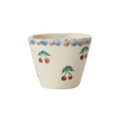 Tasse expresso ovale Cerises en céramique