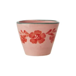 Tasse expresso ovale Fleurs Oranges en céramique