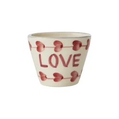 Tasse expresso ovale Love en céramique