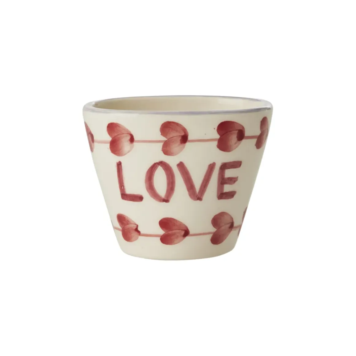 Tasse expresso ovale Love en céramique