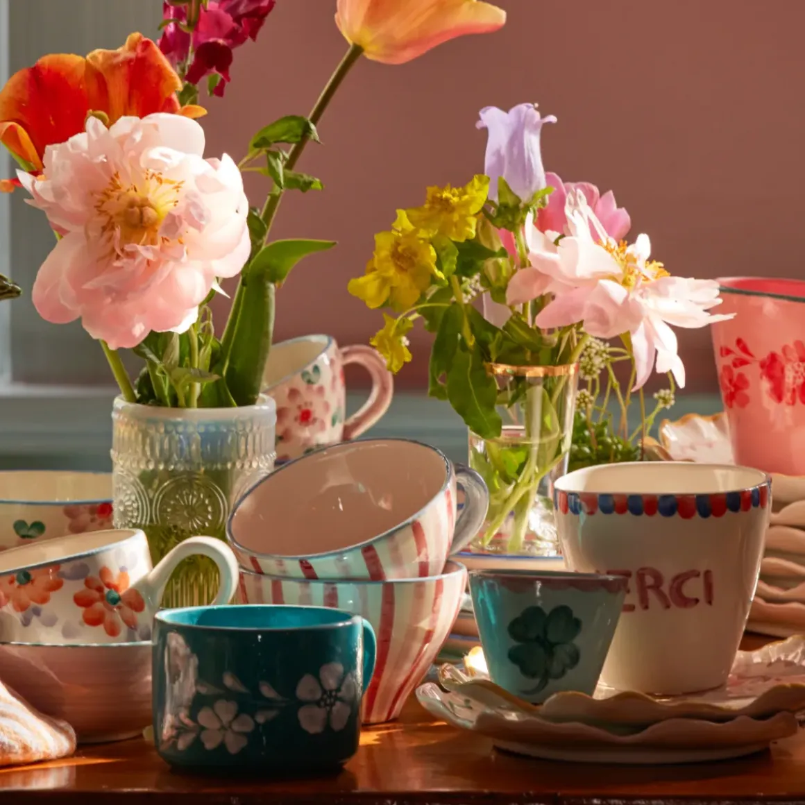 Tasse expresso ovale Trèfle en céramique