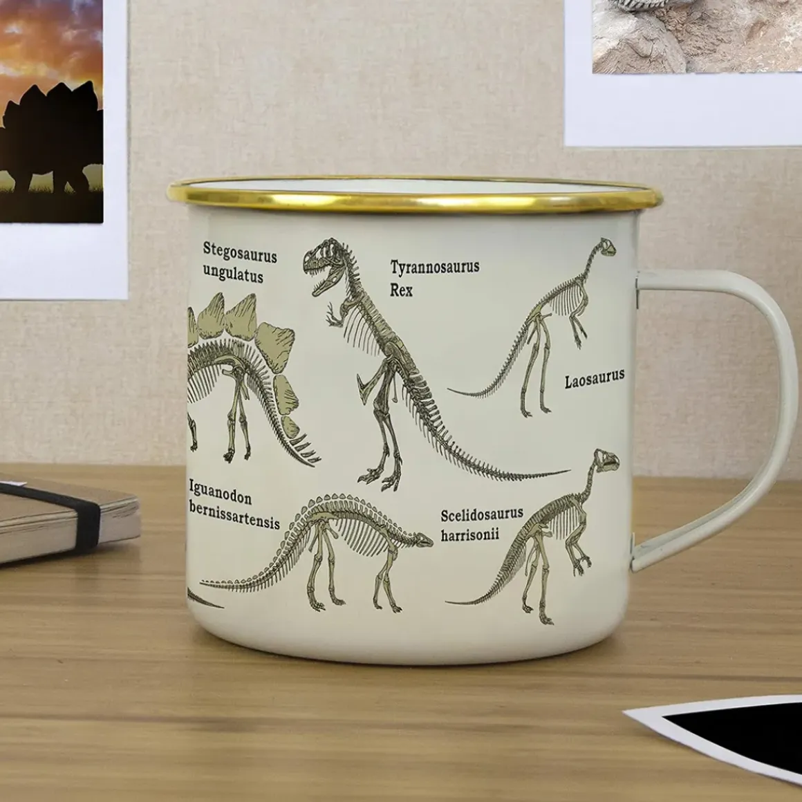 Tasse émail Dinosaures