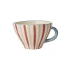 Tasse à rayures en céramique