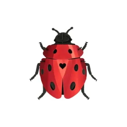 Trophée Origami Coccinelle Lady Lovebug - Rouge Ruby
