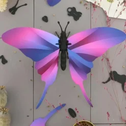 Trophée Origami Papillon Swordtail - Purple metallic