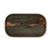 Vide-poche en verre - Bronze Organic - 42 x 24 cm