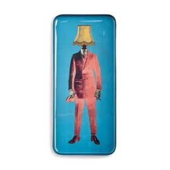 Vide-poche rectangulaire Lampaman en fer - 12,5 × 28 cm